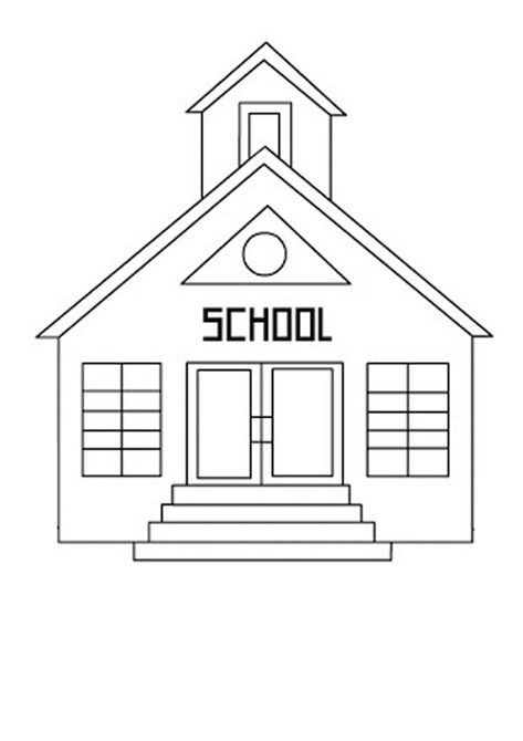 School Coloring Page for Your Little One Pictures For Colouring Free Printable, School Coloring Pages Free Printable, School Drawing Easy, School Colouring Pages, School Sketch, Snake Coloring Pages, Sports Coloring Pages, Caterpillar Craft, Leaf Coloring Page