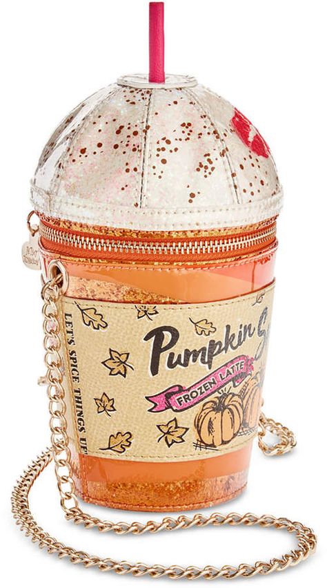 Betsey Johnson Pumpkin Spice Crossbody Funny Purses, Novelty Handbags, Diy Leather Bag, Betsey Johnson Handbags, Ladies Bag, Betsey Johnson Shoes, Novelty Bags, Halloween 2018, Betsey Johnson Bags