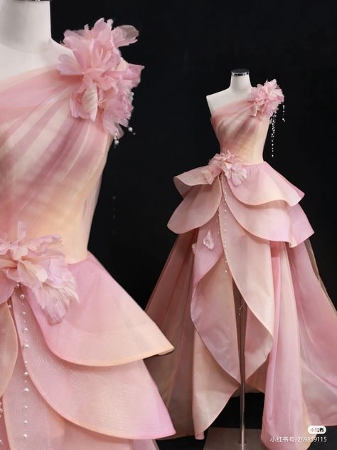 Gowns Dresses Elegant, Fashion Drawing Dresses, Prom Dress Inspiration, Pretty Prom Dresses, Pink Dresses, فستان سهرة, Fairytale Dress, Fantasy Dress, Fashion Mistakes