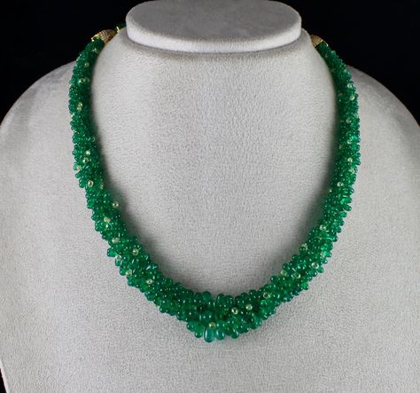 Briolette Necklace, Jewelry Education, Zambian Emerald, Long Beaded Necklace, Diamond Drops, Necklace Online, Fancy Color Diamonds, Multi Strand Necklace, Natural Emerald