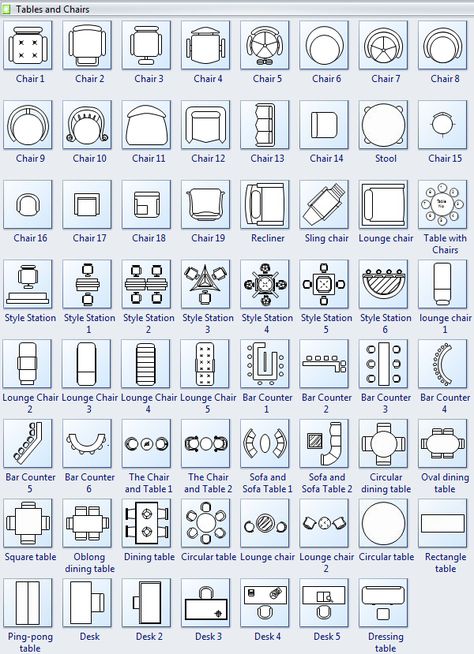 Tables and chairs symbols for floor plan Chair Symbol Floor Plan, Closet Symbol Floor Plan, Dining Table Floor Plan, Cabinet Floor Plan Symbol, Lamp Symbol Floor Plan, Furniture Plan Drawing, Architecture Drawing Floor Plans, Floor Plan Furniture Symbols, Floor Plans Restaurant