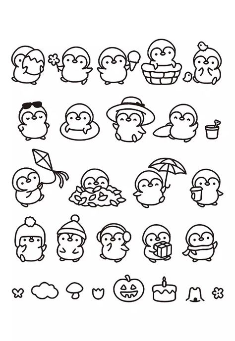 Cute Easy Doodles, 강아지 그림, Easy Doodle Art, 캐릭터 드로잉, Easy Doodles Drawings, Cute Doodles Drawings, Cute Doodle Art, Mini Drawings, Digi Stamps