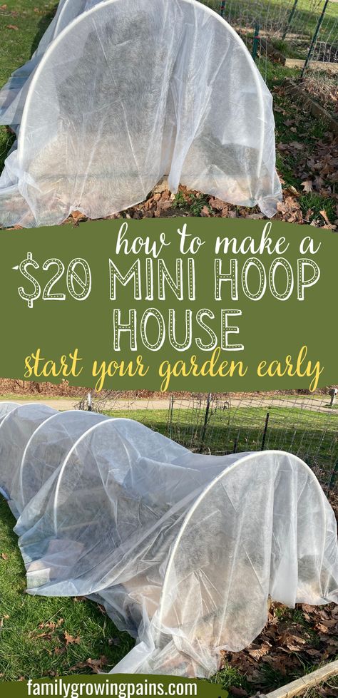 Small Hoop House Diy, Cheap Hoop House, Garden Hoop Trellis, Diy Greenhouse For Raised Beds, Diy Hoop House Raised Beds, Diy Garden Hoop Cover, Pvc Hoop House Diy, Pvc Hoop House, Diy Garden Hoop Tunnel