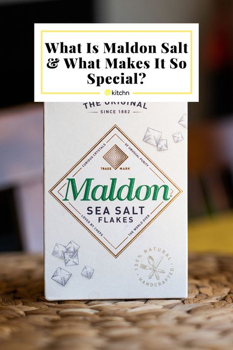 Maldon is a particular variety of English sea salt that’s used in everything from savory dishes to fancy desserts. Here’s what you should know about the unique salt. Maldon Salt Recipes, Maldon Sea Salt Flakes, Flake Recipes, Maldon Salt, Finishing Salt, No Salt Recipes, Savory Dishes, Salt Crystal, Table Salt