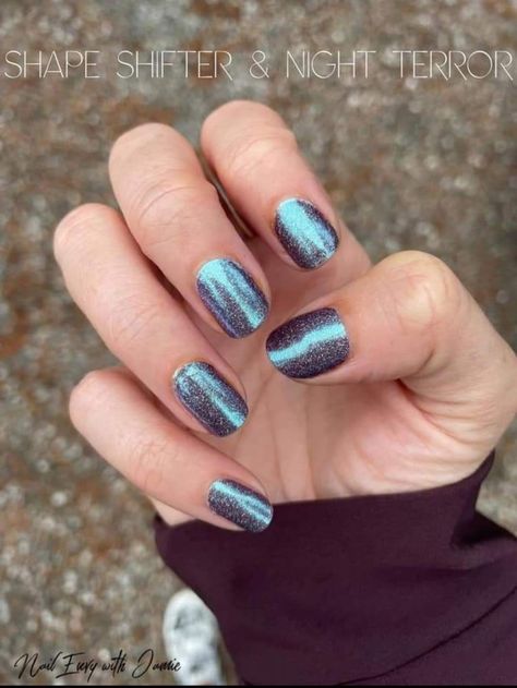 Color Street Halloween, Oceans Apart, Nail Color Combos, Shape Shifter, Mixed Mani, Color Street Ideas, Double Agent, Party Stickers, Night Terror