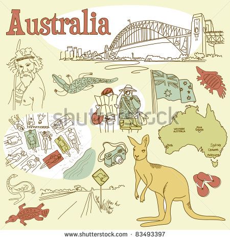 Australia Stock Photos, Images, & Pictures | Shutterstock Kids Party Crafts, Australian Flag, Game Quotes, Craft Quotes, Australia Day, Collage Poster, Tonga, Vanuatu, Instagram Highlight Icons