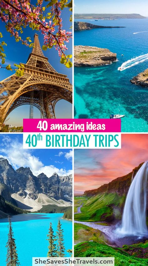 40th Birthday Beach Trip, 40th Birthday Trip Ideas, 40th Birthday Trip, Birthday Trip Ideas, 40th Bday Ideas, Trip Destinations, Birthday Travel, Best Vacation Spots, Alaskan Cruise