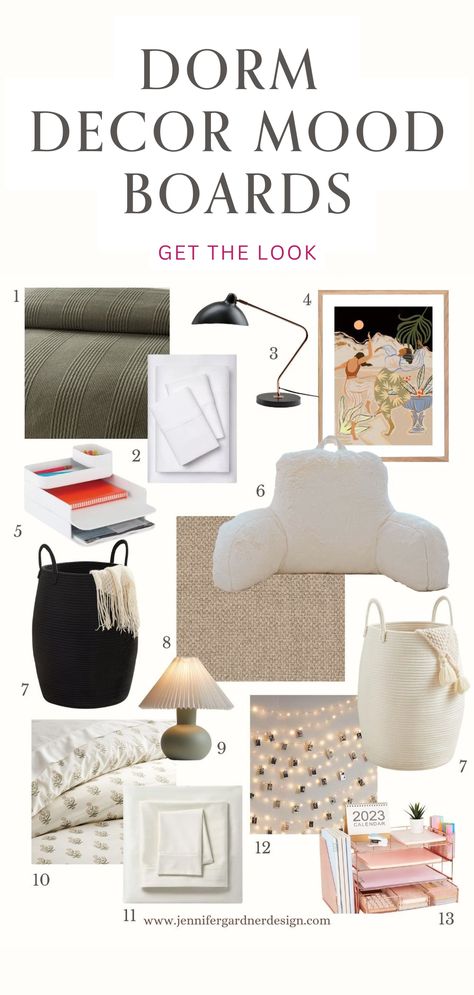 Transform your space with these stunning dorm room decor ideas! Dive into a world of aesthetic dorm room inspiration and discover how to make your college living area truly unique. From diy dorm room decorations to tips for a cozy dorm room setup, these mood boards offer everything you need to create a stylish and comfortable dorm room. Start planning your perfect dorm decor today and make every corner count! Interior Design Vision Board, Diy Dorm Room, Dorm Room Setup, Dorm Room Decorations, Types Of Interior Design Styles, Aesthetic Dorm Room, Dorm Room Decor Ideas, Cozy Dorm, Diy Dorm