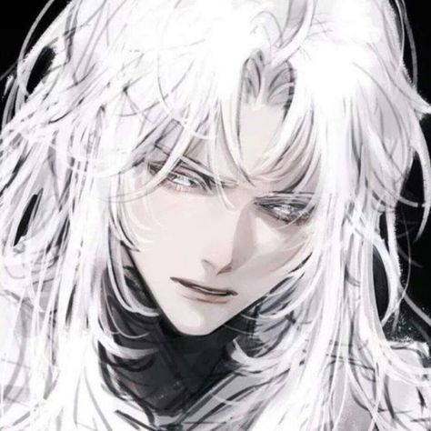 Anime Discord Pfp, Guys With White Hair, White Hair Men, Boy With White Hair, Angel Character, White Hair Anime Guy, Arte Zombie, Anime Long Hair, Long White Hair