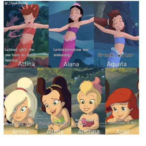 Ariel Sisters Names, Ariel And Sisters, Ariel Sisters, Disney Characters Lion King, Ariel And Her Sisters, Ariels Sisters, Im Better, Ariel Eric, Animation Disney