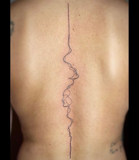 Abstract Spine Tattoos For Women, Fine Spine Tattoo, Swirly Tattoo, Back Tattoo Women Spine, Pisces Tattoo Designs, Flower Spine Tattoos, Pisces Tattoo, Small Shoulder Tattoos, Forest Tattoos