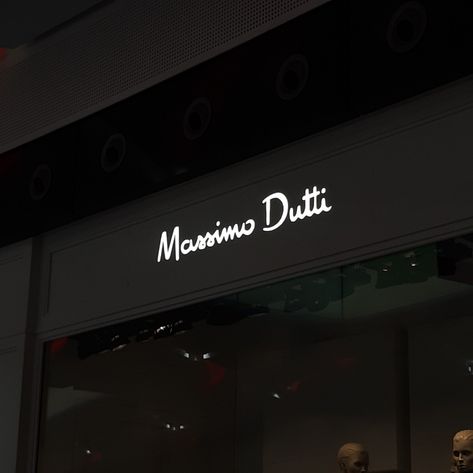 Dark Store Aesthetic, Massimo Dutti Logo, Massimo Dutti Aesthetic, Instagram Dark Aesthetic, Glass Sticker Design, Loneliness Photography, Massimo Dutti Women, Mens Shoes Black, Old Money Style