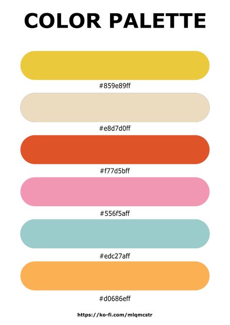 Mural Color Palette, Retro Pop Color Palette, Vibrant Pastel Color Palettes, Retro Rainbow Color Palette, Pop Art Color Palette, 80s Color Palette, Retro Colour Palette, Groovy Color Palette, 90s Color Palette