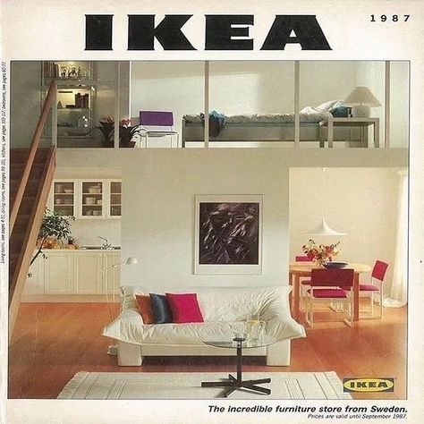 Ikea 90s Catalog, Vintage Ikea Catalogue, 90s Ikea Catalogue, Old Ikea Catalog, Utrecht Apartment, 80s Ikea, Ikea 1980, Ikea Retro, Editorial Architecture