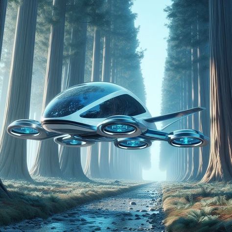 Hover Car, Future Concept Cars, Concept Vehicles Sci Fi, Future Transportation, Luxury Private Jets, Future Buildings, Flying Vehicles, Air Fighter, Spaceship Art