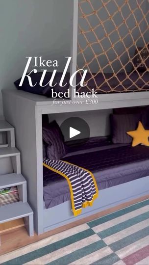 121K views · 430 reactions | IKEA KURA turned into a BUNKBED 
Crédits : @ikeahacksandideas | One Minute Home Ikea Kura Bed Ideas, Kick Off Football, Kura Bed Hack, Kura Hack, Ikea Kura Bed, Kura Bed, Ikea Kura, Ikea Bed, Ikea Hackers