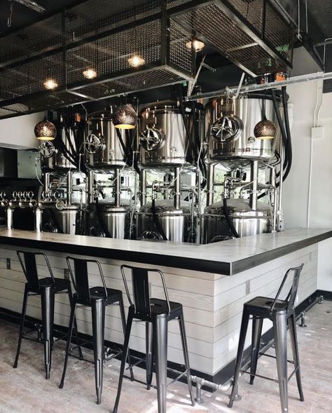 Tap Room Brewery Design, Brewpub Design, Micro Brewery Design, Beer Bar Design, Taproom Ideas, Brewery Ideas, Beer Restaurant, Fall Market, Brewery Design