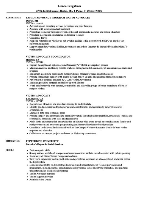 Victim Advocate Resume Samples | Velvet Jobs Victim Advocate Career, Victims Advocate, Victim Advocate, Curriculum Vitae Template, Adulting 101, Education Resume, Job Resume Template, Create A Resume, Life Vision