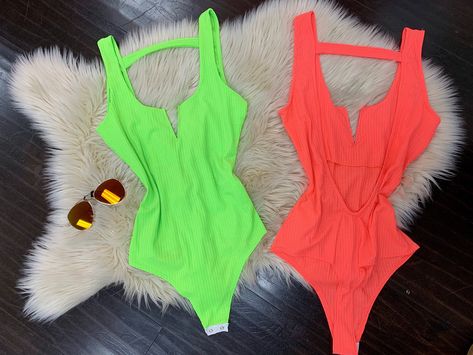 Neon Bodysuit, Neon, Crop Tops, Cute Outfits, Women's Top, Clothes