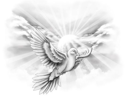 dove from heaven White Dove Tattoos, Cloud Tattoo Sleeve, Robin Tattoo, Dove Drawing, Dove Tattoo Design, Sky Tattoos, Vogel Tattoo, Dove Tattoos, Heaven Tattoos