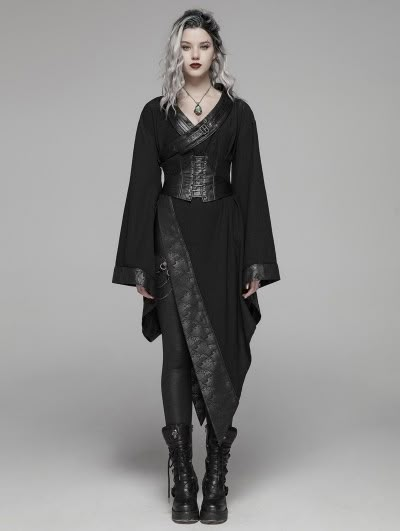 Dark Punk, Punk Dress, Black Clothing, Punk Rave, Looks Street Style, Style Punk, Gothic Dress, Fantasy Dress, Gothic Outfits