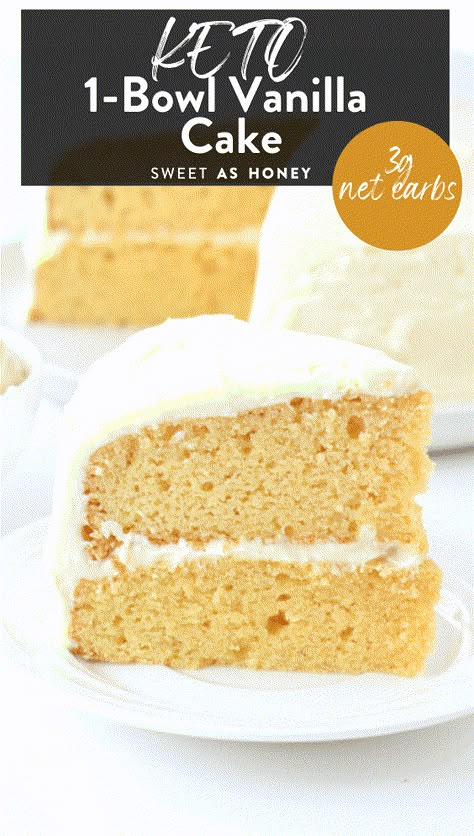 Keto Vanilla Cake Recipes, Keto Duncan Hines Yellow Cake Recipes, Sugar Free Cakes For Diabetics, Diet Cake Recipes, Low Sugar Cake, Keto Vanilla Cake, Keto Birthday Cake, Keto Cakes, Healthy Birthday