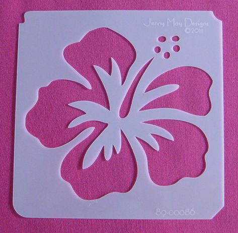 White dresser, hibiscus flowers stenciled on. Hibiscus Stencil, Flower Stencil Patterns, Stencils Printables, Painting Templates, Stencil Templates, Flower Stencil, White Dresser, Stencil Pattern, Stencil Patterns