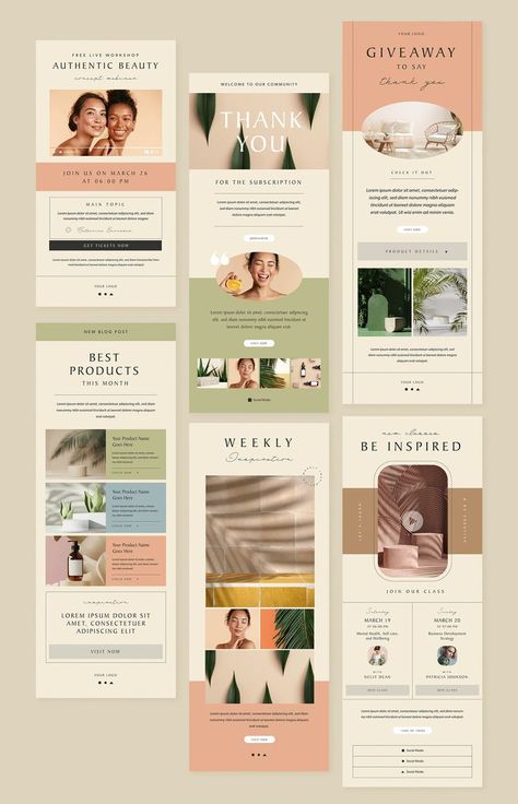 Newsletter Design Layout, Website Branding Design, Email Layout, Newsletter Layout, 잡지 레이아웃, Modern Marketing, Email Newsletter Template, Email Design Inspiration, Logo Minimalist