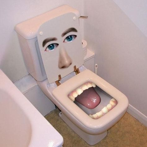 OK. BYE. | 22 Toilets That Will Make You Say, "Nah. I'm Good." Funny Toilet Seats, Odd Things, Toilet Seats, Strange Things, Weird Things, Weird Stuff, Toilets, Funny Things, Funny Stuff