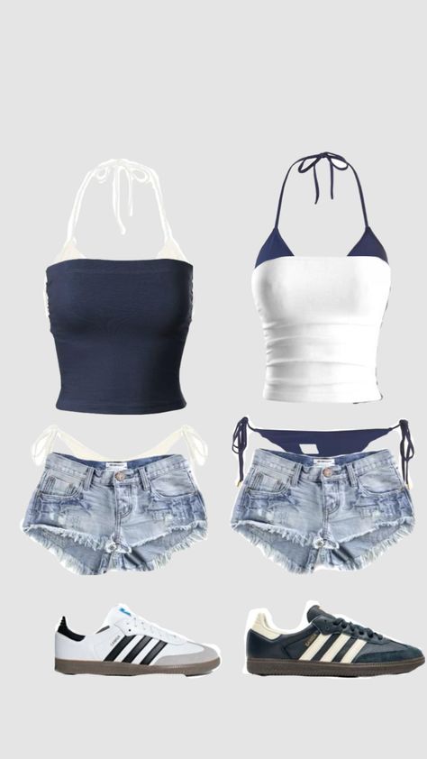 #myfirstshuffle Beach Holiday Outfits, Beach Day Outfit, Bff Matching Outfits, Cute Beach Outfits, Bestie Outfits, Matching Outfits Best Friend, Outfit Inspo Summer, Outfit Inspo Casual, Trendy Outfits For Teens