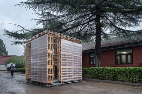 An Experiment of Light Assembly Construction / Yuan Ye Architects Light Shoot, Modular Housing, Backyard Shed, Landscape And Urbanism, Mid Century Modern Interiors, Floating House, Natural Ventilation, Construction Process, Facade Design