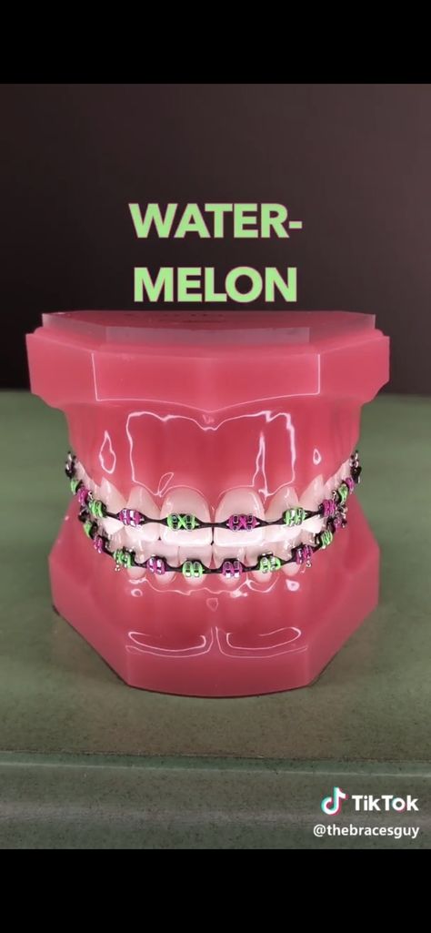 Hot Pink Power Chain Braces, Braces Advice, Halloween Braces, Hot Pink Braces, Braces Pink, Brace Colors, Power Chain Braces, Braces Colours, Dental Braces Colors