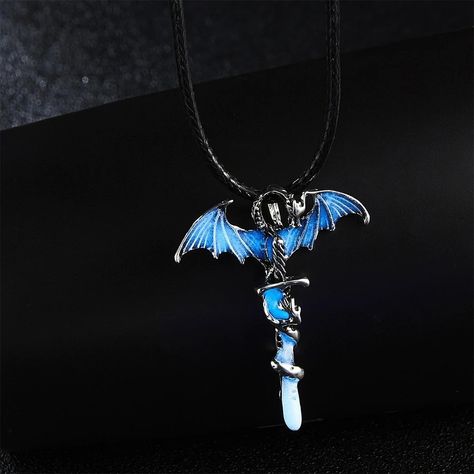 Vintage Steampunk Luminous Dragon Pendant Necklace For Women Men Glow In The Dark Animal Clavicle Chain Punk Hallowen Jewelry 1.70 and FREE Shipping Tag a friend who would love this! Active link in BIO #hashtag1 #hashtag2#hashtag3 #hashtag4 #hashtag5 #hashtag6 Magic Steampunk, Long Bridal Earrings, Vintage Magic, Pandora Necklace, Green Pendants, Womens Chokers, Vintage Steampunk, Big Hoop Earrings, Necklace Brands