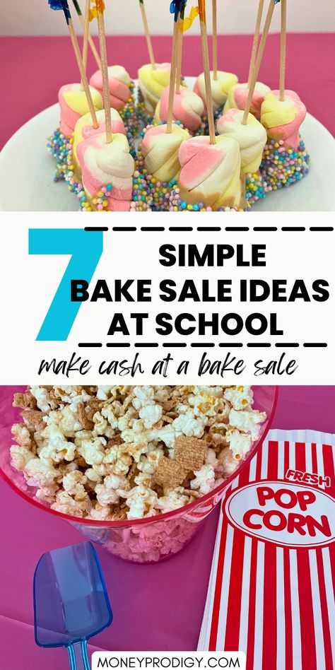 Simple Bake Sale ideas at school - kids can make these simple recipes and sell them at bake sales at school. Great way to raise cash and a great fundraiser item. School Cake Sale Ideas, Individual Bake Sale Items, Quick Bake Sale Ideas, School Bake Sale Ideas Fundraising, Things To Make For Bake Sale, Cheap And Easy Bake Sale Treats, Simple Bake Sale Ideas, Bake Sale Ideas Easy, Best Bake Sale Items