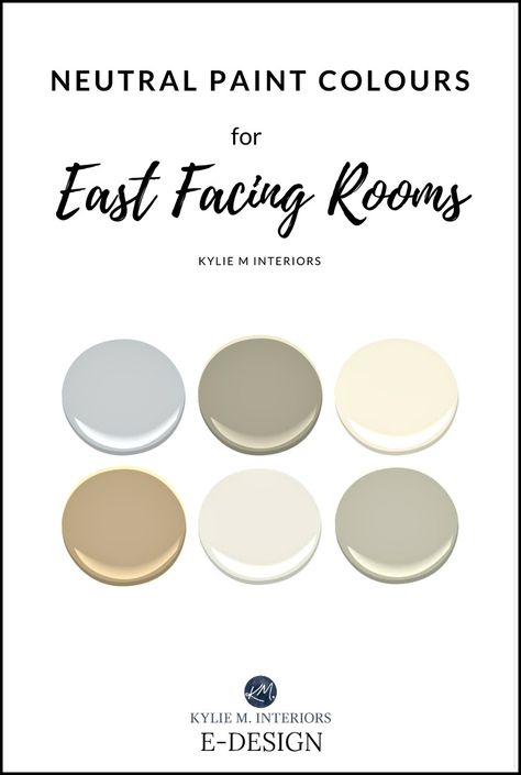 Best neutral gray and beige paint colours for east facing room exposure. Sherwin and Benjamin. Kylie M E-design Best Gray Paint, Best Gray Paint Color, Beige Paint Colors, Warm Paint Colors, Interior Paint Colors Schemes, Best Interior Paint, Beige Paint, Colour Consultant, Best Paint