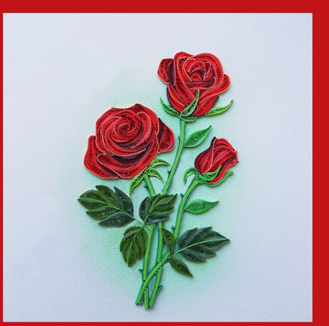 Quilling Rose Flowers, Paper Quilling Rose, Advanced Quilling, Rose Quilling, Quilling Roses, Quilling Rose, Floral Quilling, Quilled Rose, Quilling Gifts