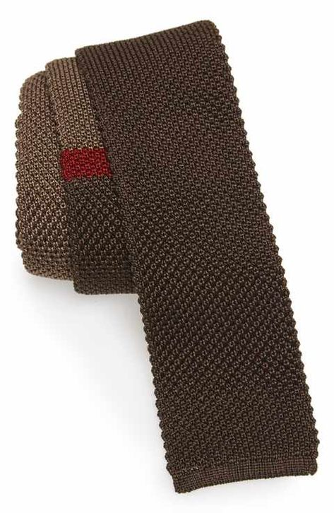 Salvatore Ferragamo Egeo Knit Silk Tie Tie Men, Knit Texture, Knit Tie, Pocket Squares, Scarf Hat, Tie Set, Tie And Pocket Square, Bow Ties, Ties Mens