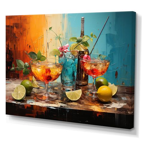 Beautiful Cocktails, Black Picture Frames, Gold Picture Frames, Online Art Store, Framed Canvas Art, Wood Print, Art Sur Toile, Red Barrel Studio, Wood Art