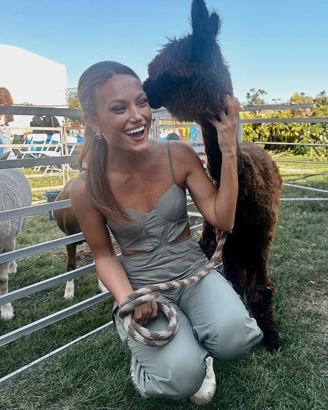 Another petting zoo at the Maroshick house. 😁🤍🦙 Petting Zoo At Wedding, Petting Zoo, Zoo Animals, Quick Saves