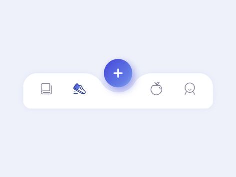 Mobile App Navigation Bar, Bottom Navigation, Libro Gravity Falls, To Do App, Tab Design, Ui Ux 디자인, Navigation Design, Mobile App Design Inspiration, Ui Animation