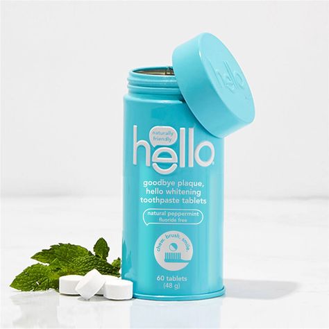 Hello Goodbye Plaque Whitening Toothpaste Tablets Peppermint 60 Pack | Woolworths Hello Toothpaste, Toothpaste Tablets, Mouth Wash, Teeth Whitening Toothpaste, Hello Goodbye, Peppermint Tea, Melaleuca Alternifolia, Whitening Toothpaste, Sls Free Products