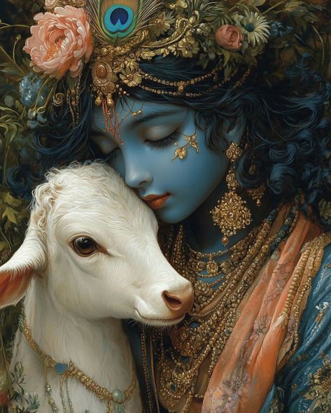 Lord Krishna Dp, Lord Krishna Cute Pics, Painting For Exhibition, Kanha Wallpaper, Krishna Ji Wallpaper, Kanha Images, Krishna Ji Painting, Aesthetic Krishna, Gods Drawing