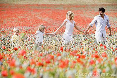 Family walking through poppy field holding hands Family Walking, Mother Images, Outdoor Pictures, Spring Family, Field Of Flowers, All In The Family, Poppy Field, Photo Op, Summer Photos