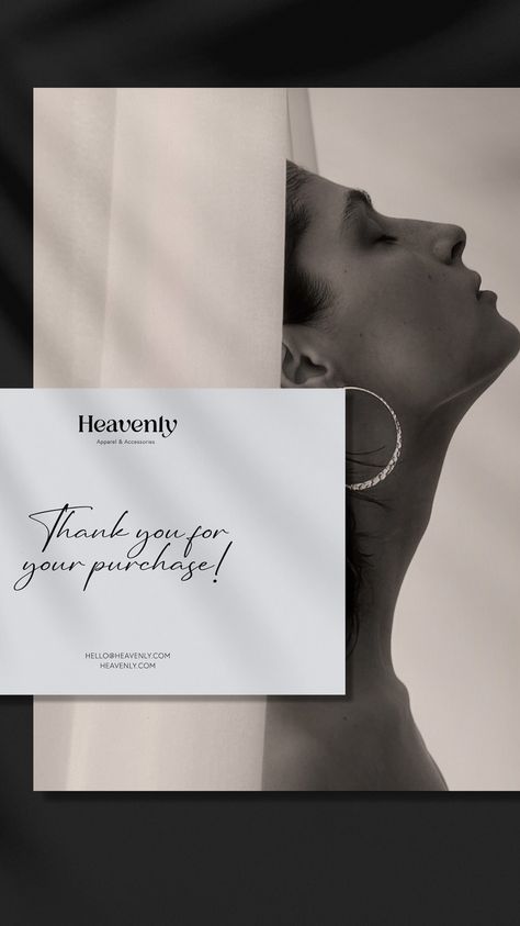 Fashion Brand Thank You Card, Fashion Thank You Card, Business Card Corporate, Thank You Cards Aesthetic, Luxury Thank You Card, Thank You Card Design Aesthetic, Luxury Fashion Branding, Mockup Ideas, Fashion Adobe Illustrator