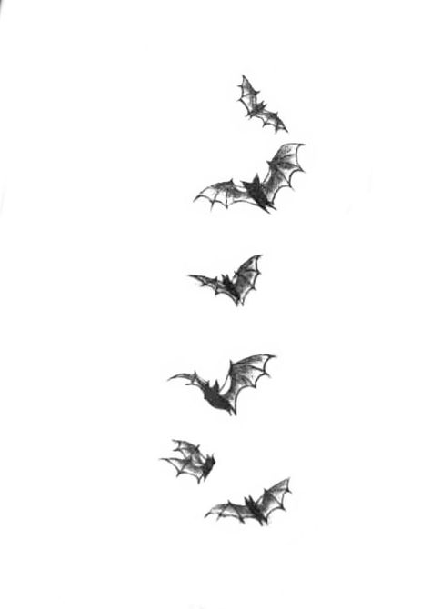 Micro Bat Tattoo, Bats Forearm Tattoo, Detailed Bat Tattoo, Bat Filler Tattoo, Bat Spine Tattoo, Bat Tattoo Design Drawings, Bat Line Tattoo, Bats Flying Drawing, Little Bats Tattoo