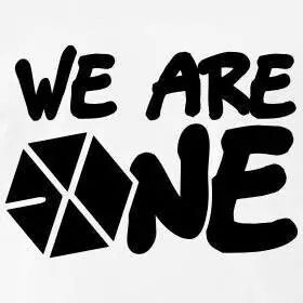 No EXO-K or EXO-M    WE ARE ONE !!!!!!! Exo Logo Design, Exo We Are One, Baekhyun Selca, Exo Cartoon, Font Sticker, Exo Logo, Exo Music, Boat Drawing, Exo Songs