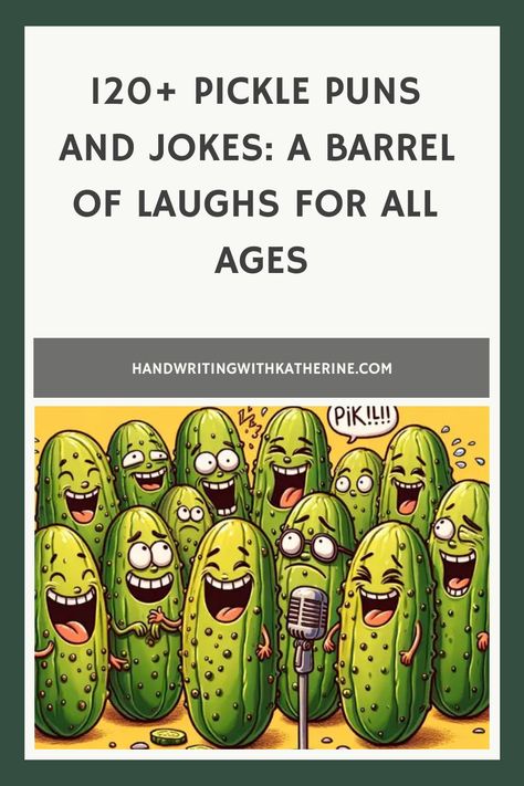 Welcome, fellow pun enthusiasts and pickle lovers! If you’re looking to add some zest to your humor, you’ve come to the right place. We’re diving into a j Pickle Jokes Humor, Pickle Sayings Funny Hilarious, Pickle Jokes, Pickle Quotes, Cupcake Puns, Soup Puns, Pickle Puns, Lemon Puns, Potato Puns