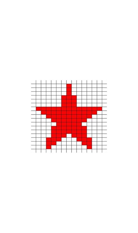 Crochet Star Tapestry, Crochet Star Graph, Star Grid Pattern, Pixel Star, Crochet Grid, Star Tapestry, Crochet Stars, Crochet Tapestry, Grid Pattern