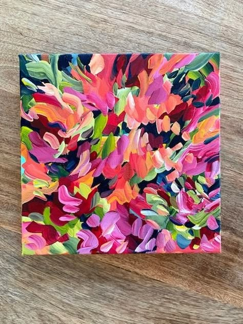 Diy Painting Abstract, Abstract Floral Paintings Acrylics Tutorial, Acrylic Painting Patterns, Abstract Dog Painting Acrylics, Modern Floral Painting, Abstract Flower Painting Acrylic Easy, Abstract Flower Art Simple, Diy Canvas Art Painting Step By Step, How To Paint Abstract Flowers