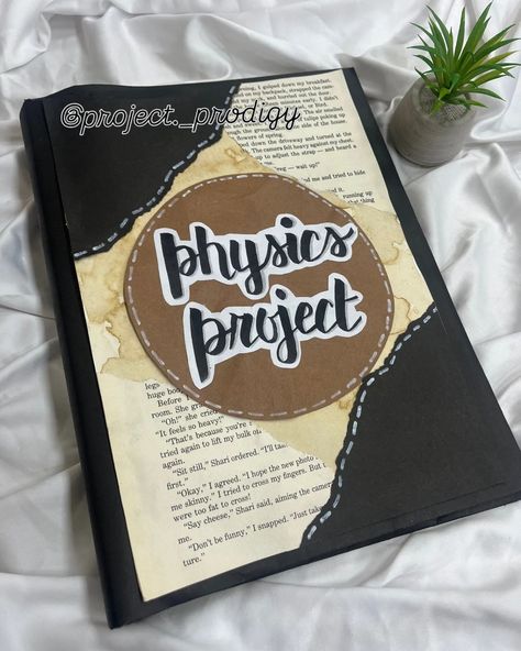 Folder Designs For School, Easy Project Cover Page Ideas, Border Designs For Projects Physics, Homescience File Cover Page, Physics File Decoration Ideas, Physics Project Cover Page Design Aesthetic, Home Science File Decoration, Pol Science Project Cover, Marathi Project Cover Page Ideas